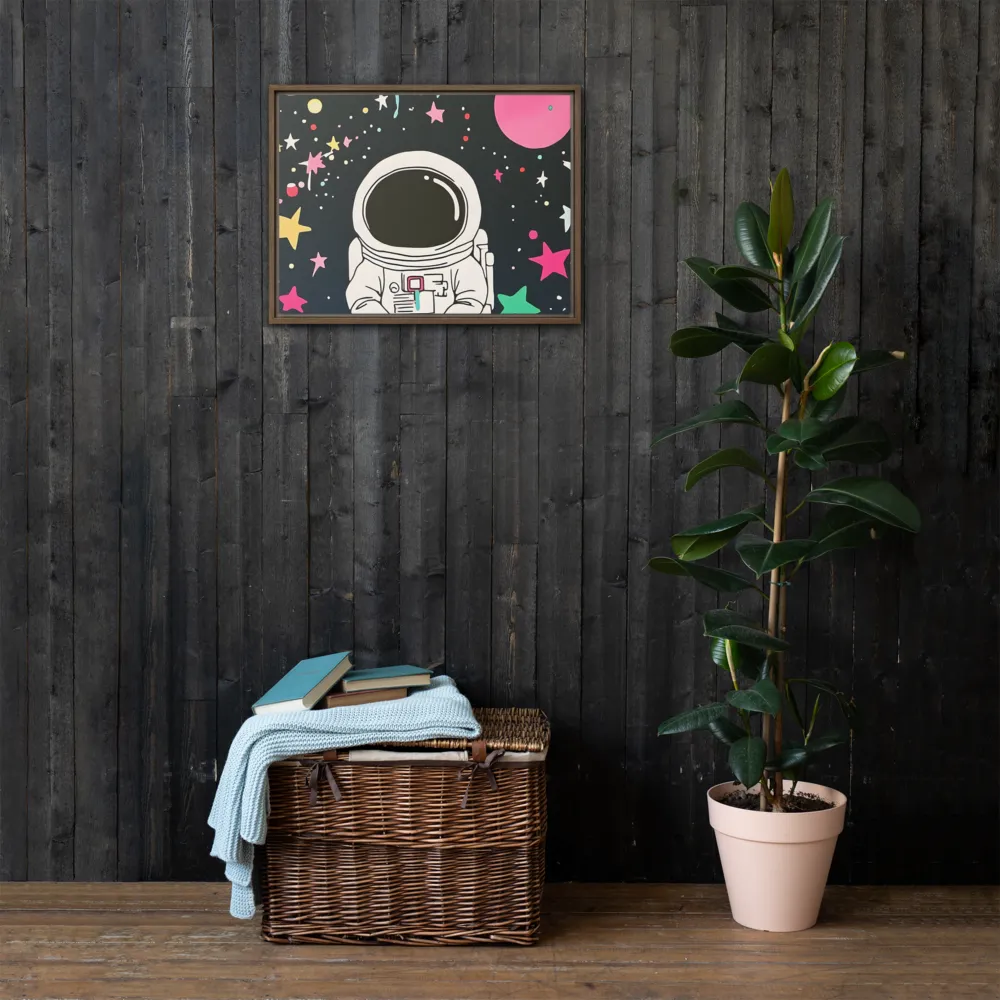 Cosmic Dreamer | Canvas with Brown Frame | 18″×24″