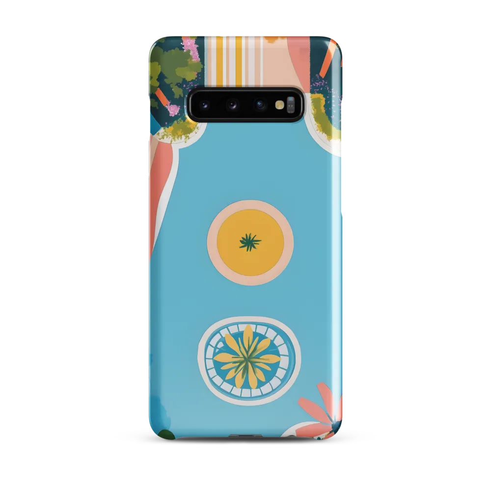 Harmony in Color: An Aerial Garden Perspective | Phone Case |  S10 Plus | Snap Case | Glossy