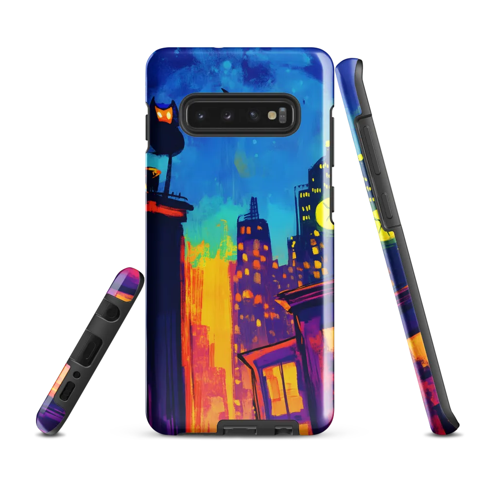 Urban Twilight: The Watchful Owl | Phone Case |  S10 Plus | Tough Case | Glossy