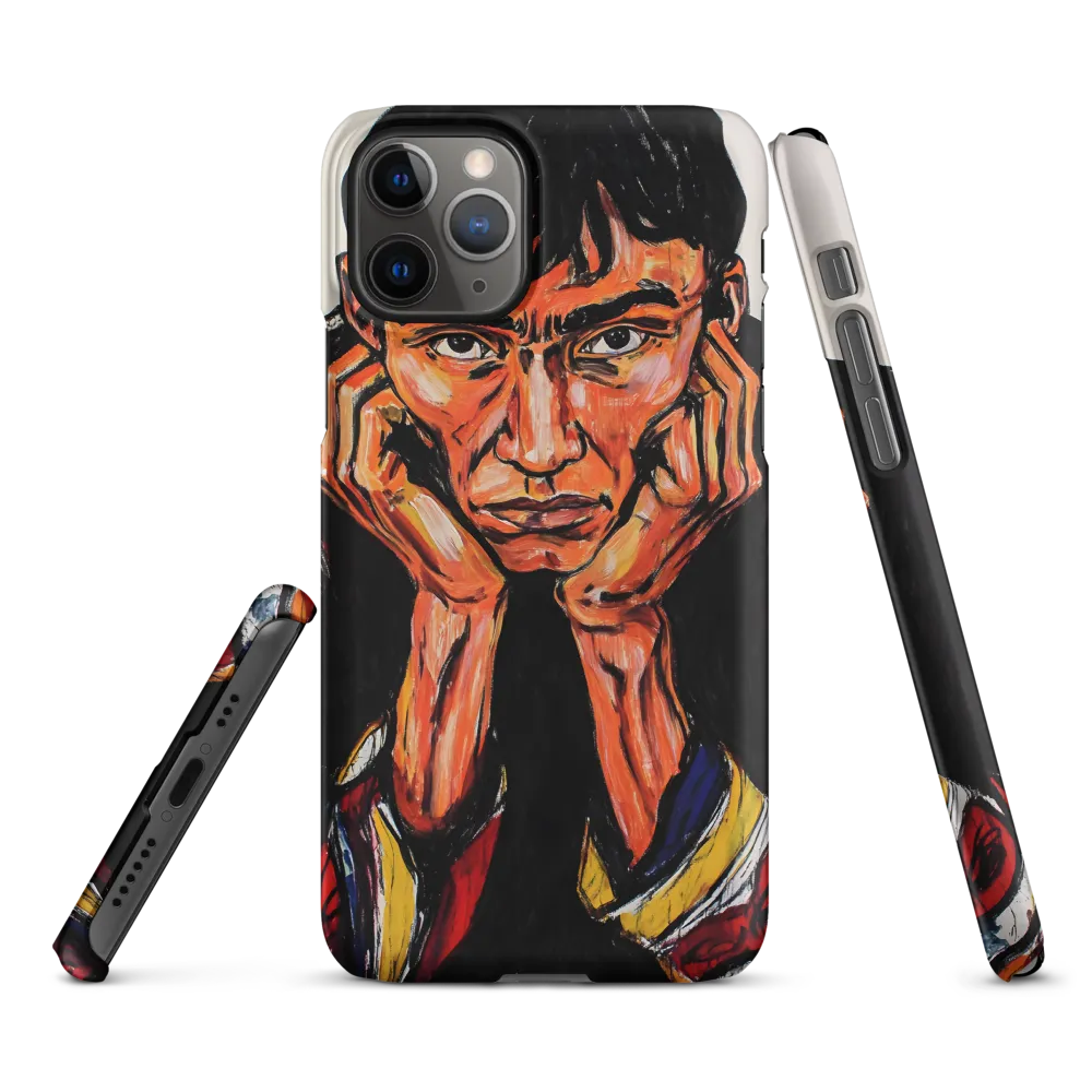 Contemplative Intensity: An Expressionist Portrait