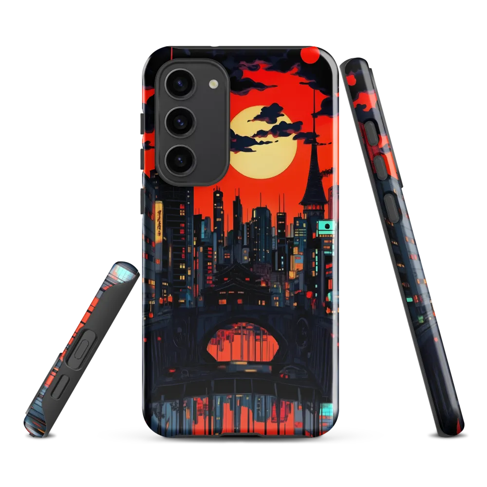 Nightfall in a Neon City