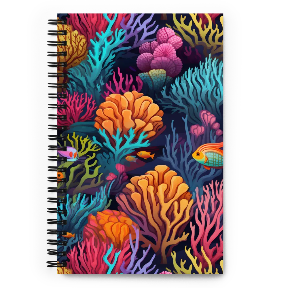 Underwater Harmony: A Coral Reef Wonderland | Spiral Notebook