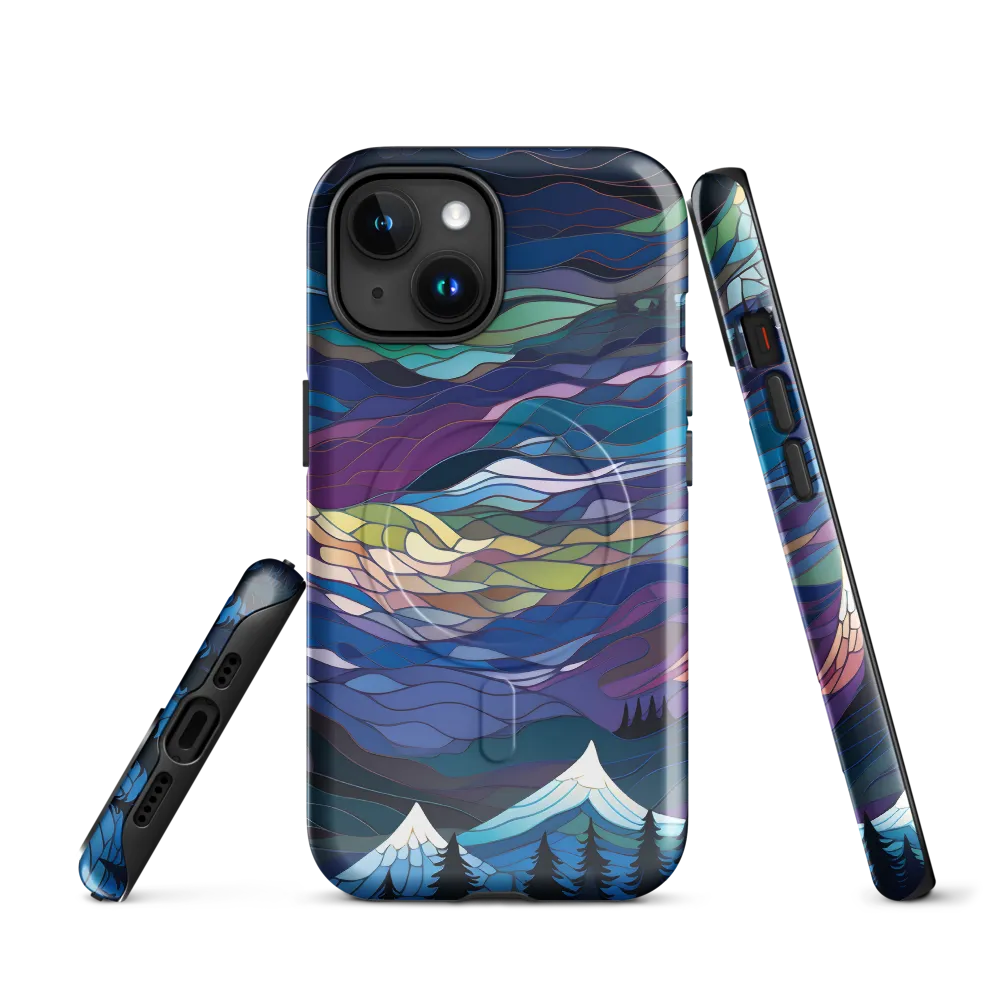 Twilight Peaks: An Abstract Mountain Landscape