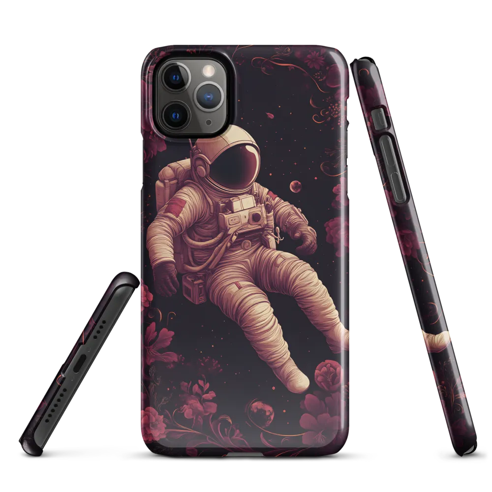 Cosmic Bloom: An Astronaut's Journey | Phone Case |  11 Pro Max | Snap Case | Glossy