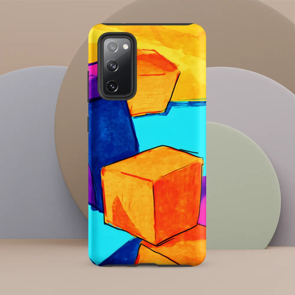 Playful Cubes in Vibrant Harmony