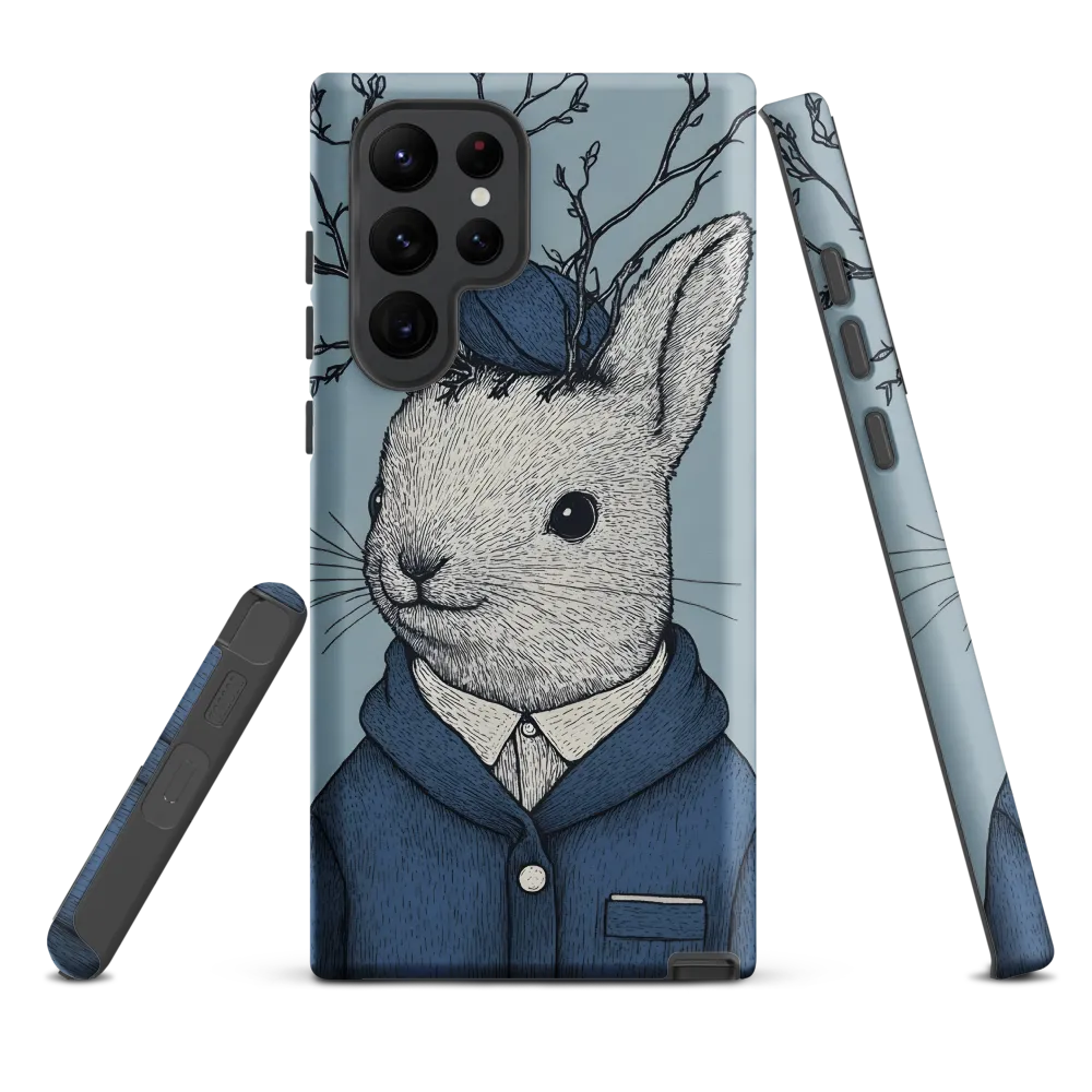 Branch-Crown Rabbit in Blue Coat