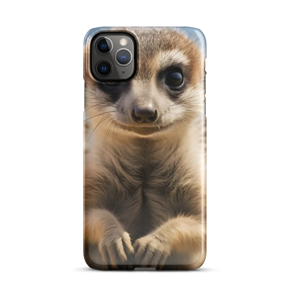 Curious Stance: The Meerkat's Gaze | Phone Case |  11 Pro Max | Snap Case | Glossy