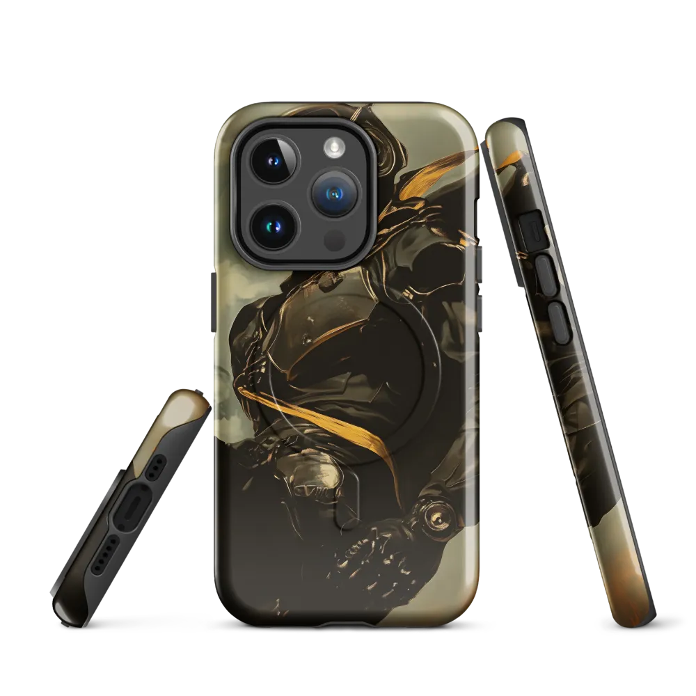 Ethereal Explorer: The Enigmatic Astronaut | Phone Case |  14 Pro | MagSafe® Tough Case | Glossy