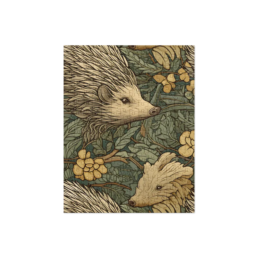 Whimsical Hedgehog Garden | Jigsaw Puzzle | 252 pieces