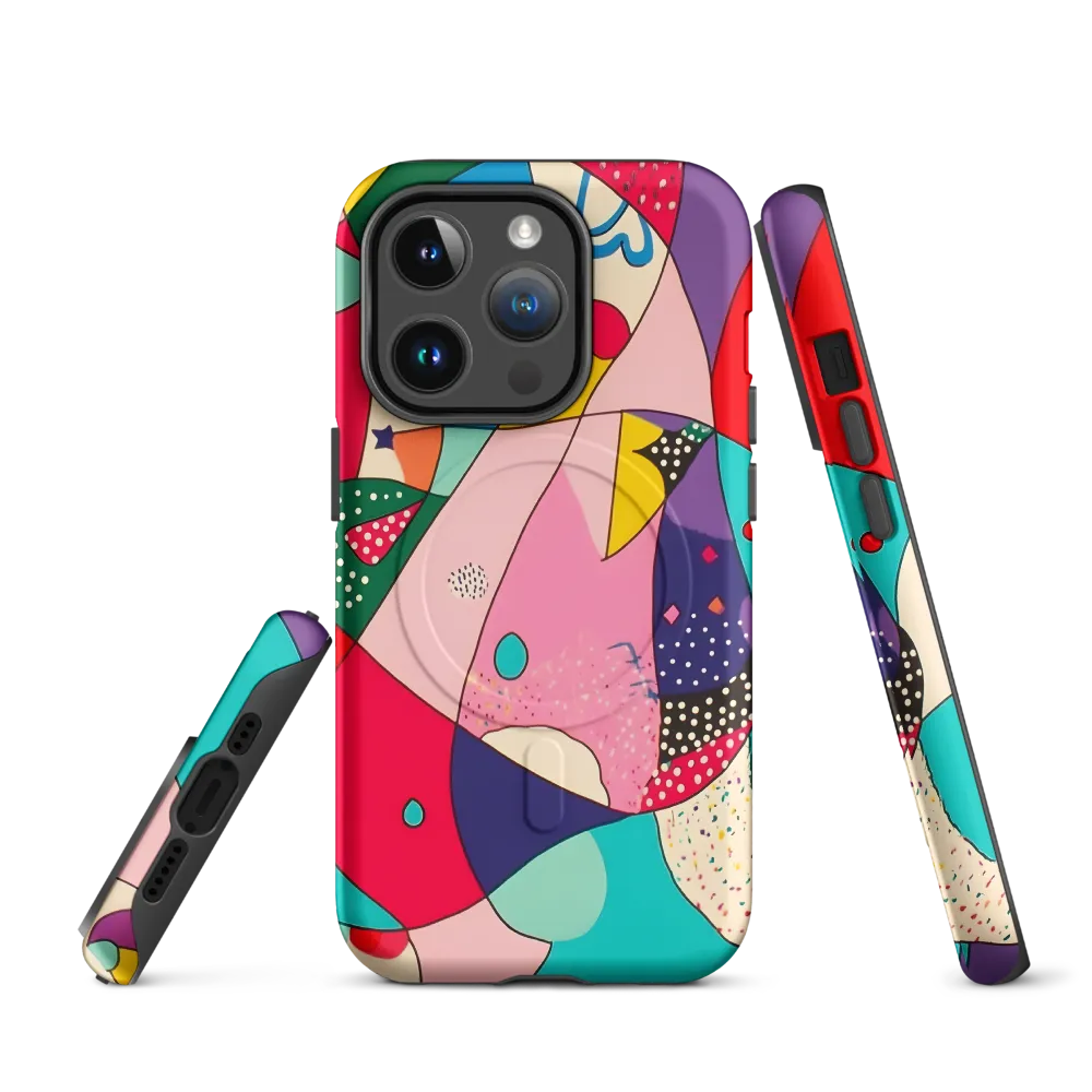 Playful Geometry in Color | Phone Case |  14 Pro | MagSafe® Tough Case | Matte
