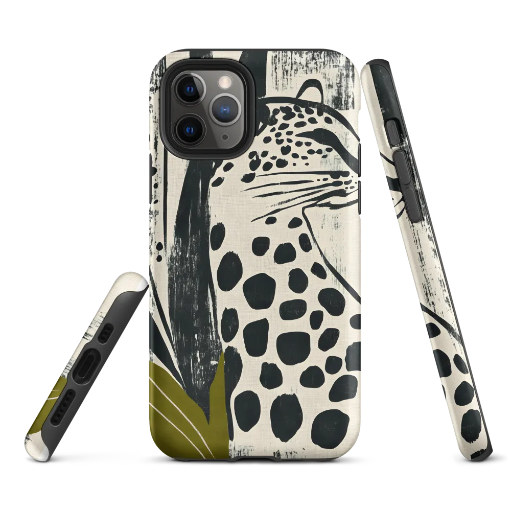Leopard in Silhouette: A Modern Appeal | Phone Case |  11 Pro | Tough Case | Matte