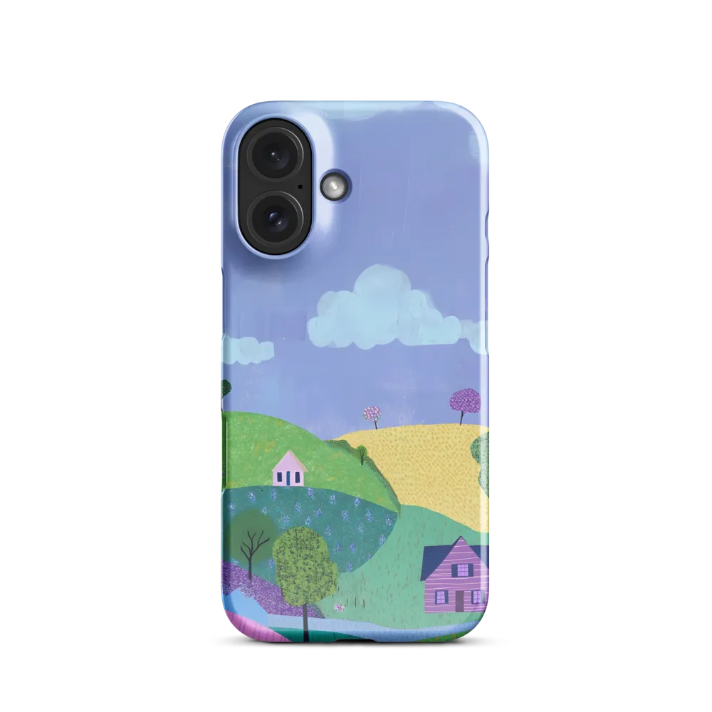 Whimsical Hills and Quaint Homes | Phone Case |  16 | Snap Case | Glossy