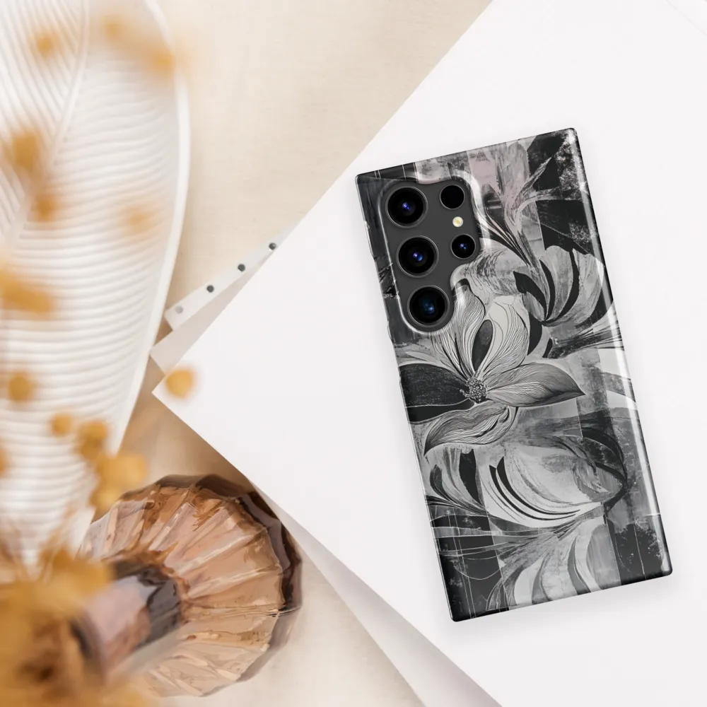 Floral Fusion in Monochrome