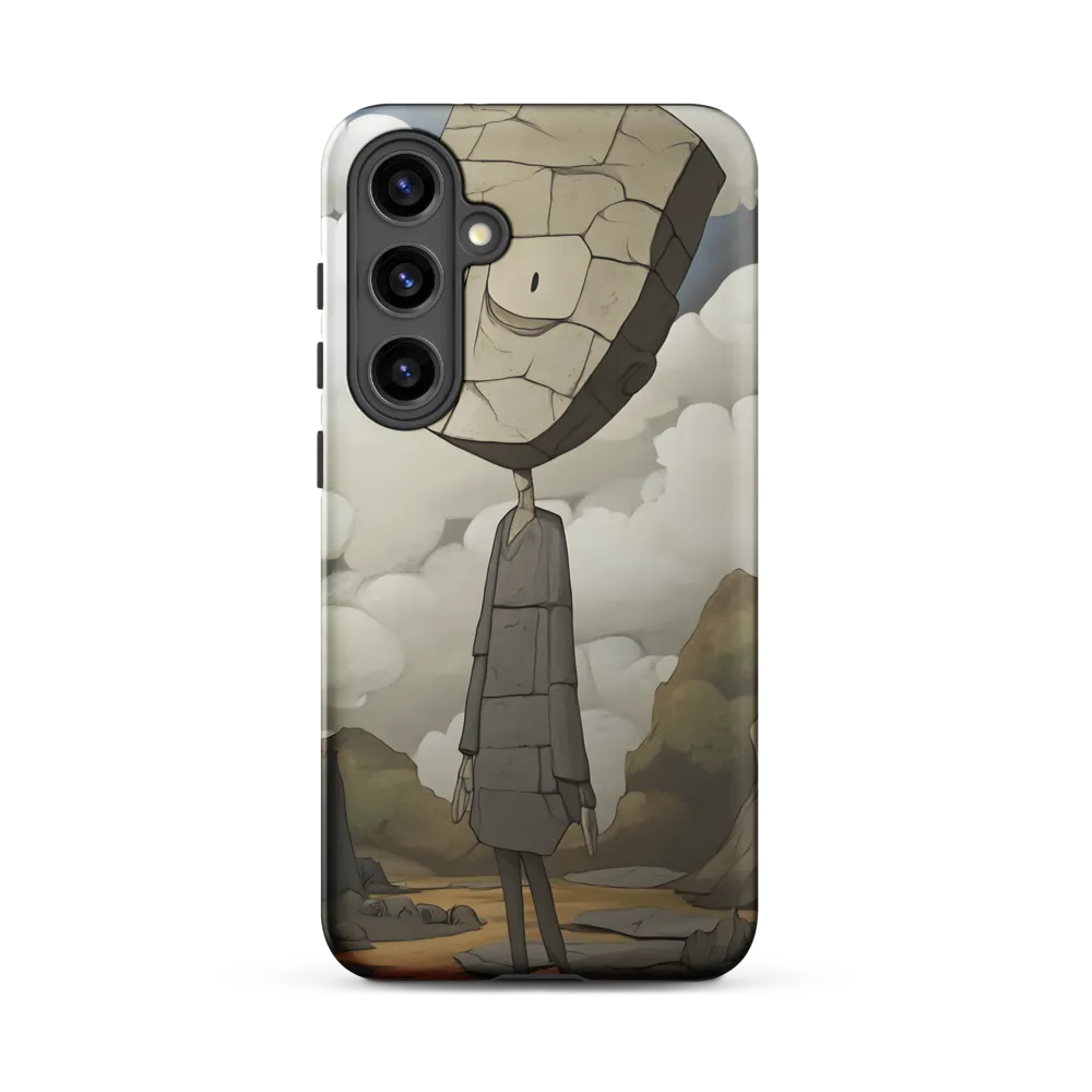 Whimsical Stone Figure in a Rocky Landscape | Phone Case |  S24 Plus | Tough Case | Matte