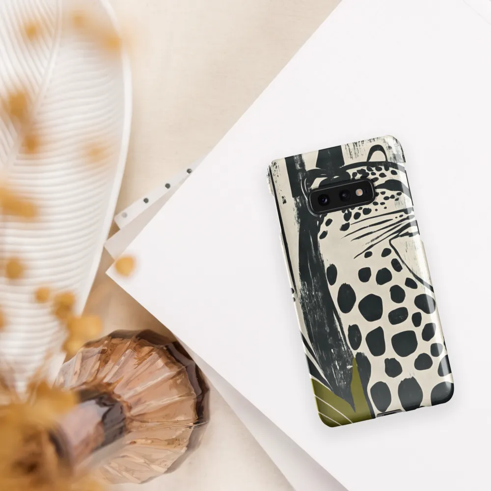 Leopard in Silhouette: A Modern Appeal | Phone Case |  S10e | Snap Case | Glossy