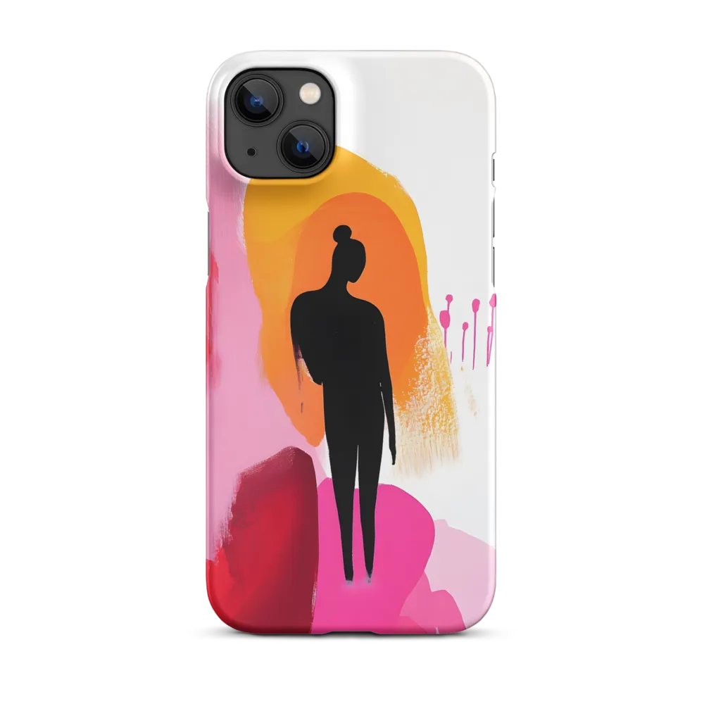 Silhouette in Colorful Abstraction