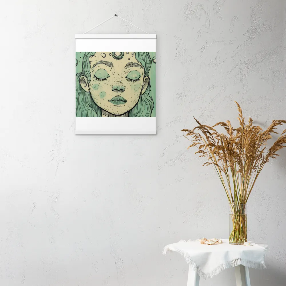 Beneath the Surface | Poster With White Wood Hanger | 16″×20″
