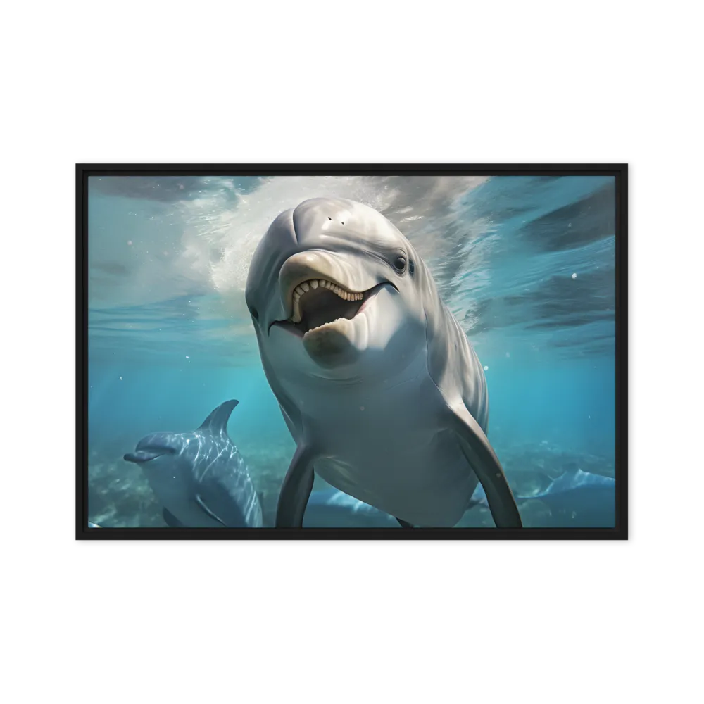 Beneath the Waves: A Dolphin's Dance
