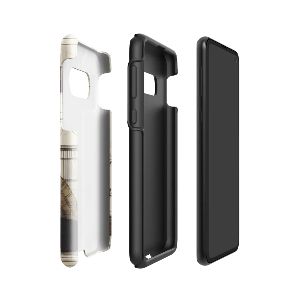 Quiet Reflections in Line | Phone Case |  S10e | Tough Case | Glossy