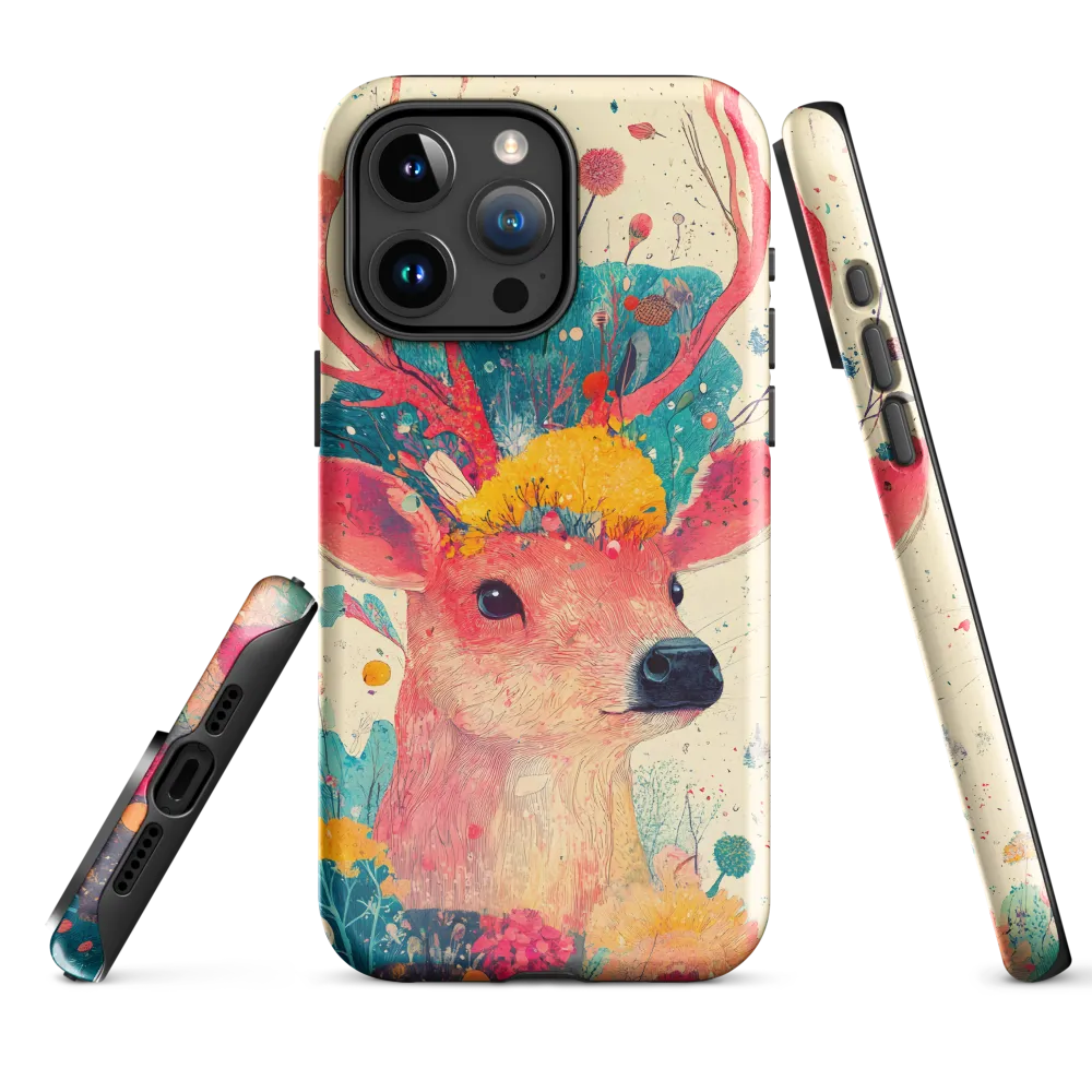 Whimsical Harmony: A Deer in Bloom