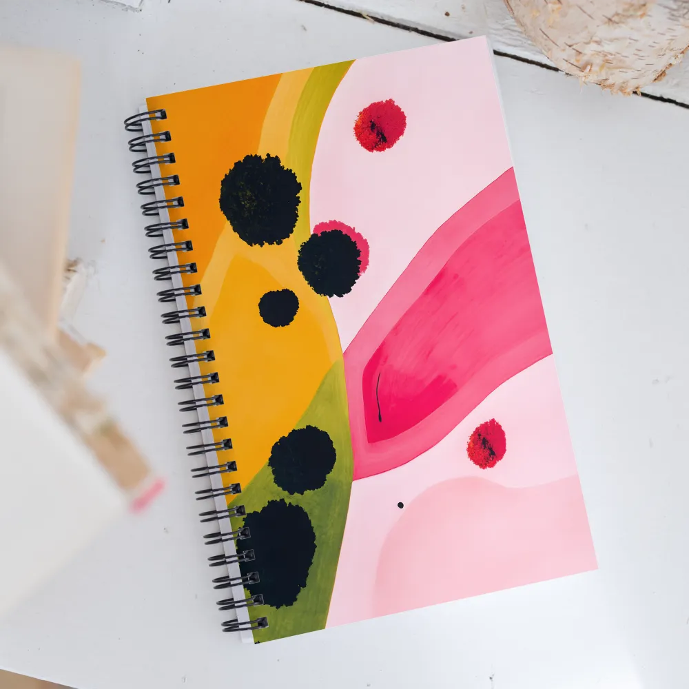 Dynamic Harmony of Color and Form | Spiral Notebook