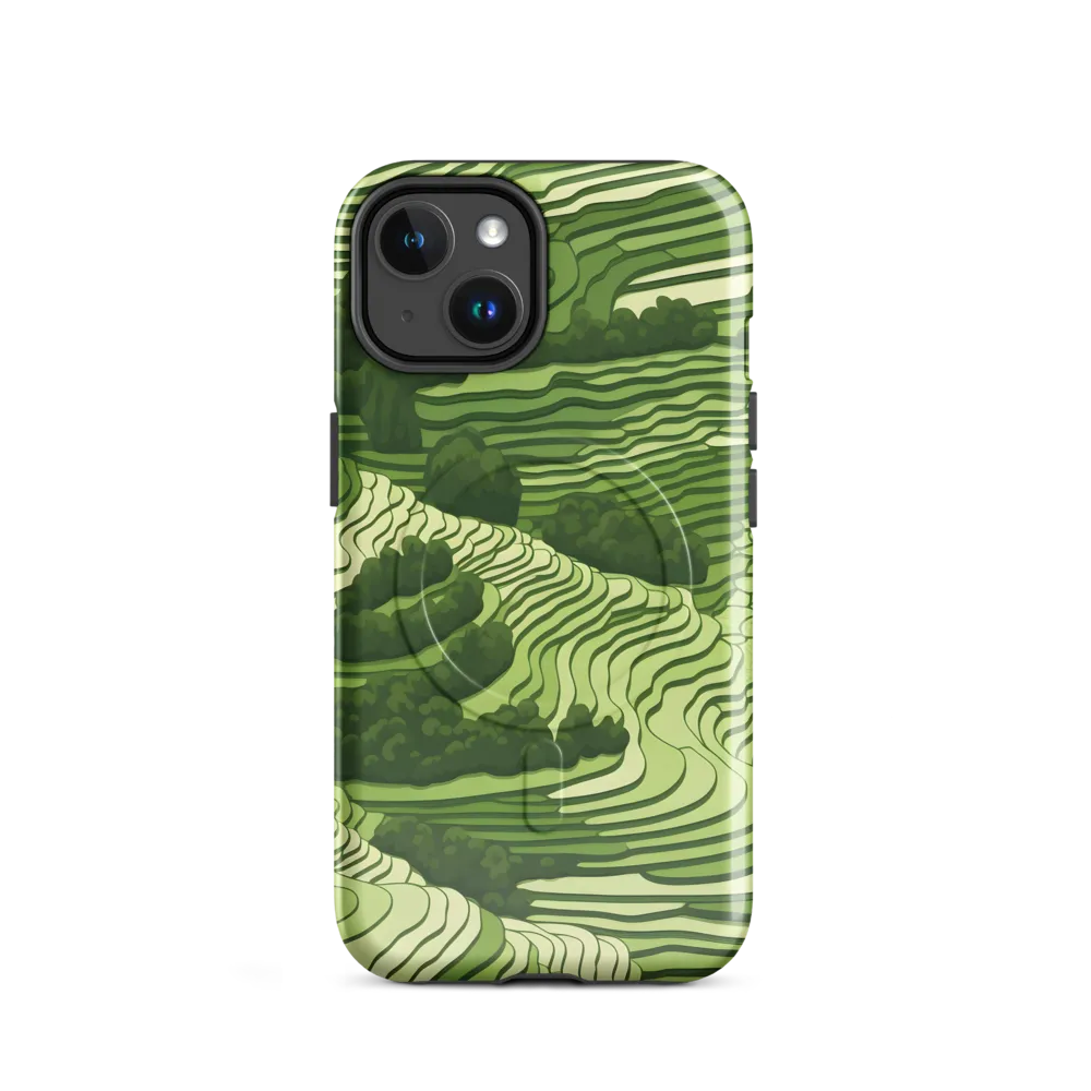 Waves of Green: An Abstract Landscape