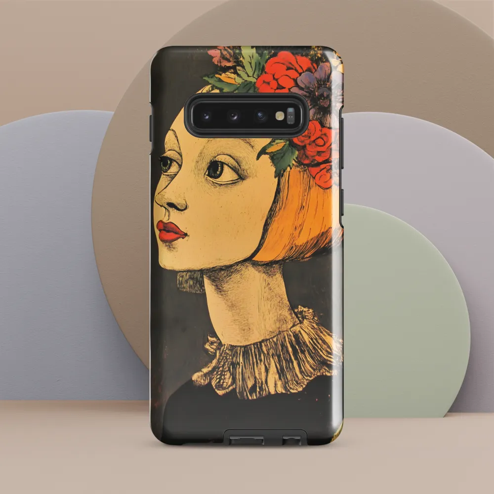 Whimsical Floral Crown | Phone Case |  S10 Plus | Tough Case | Glossy