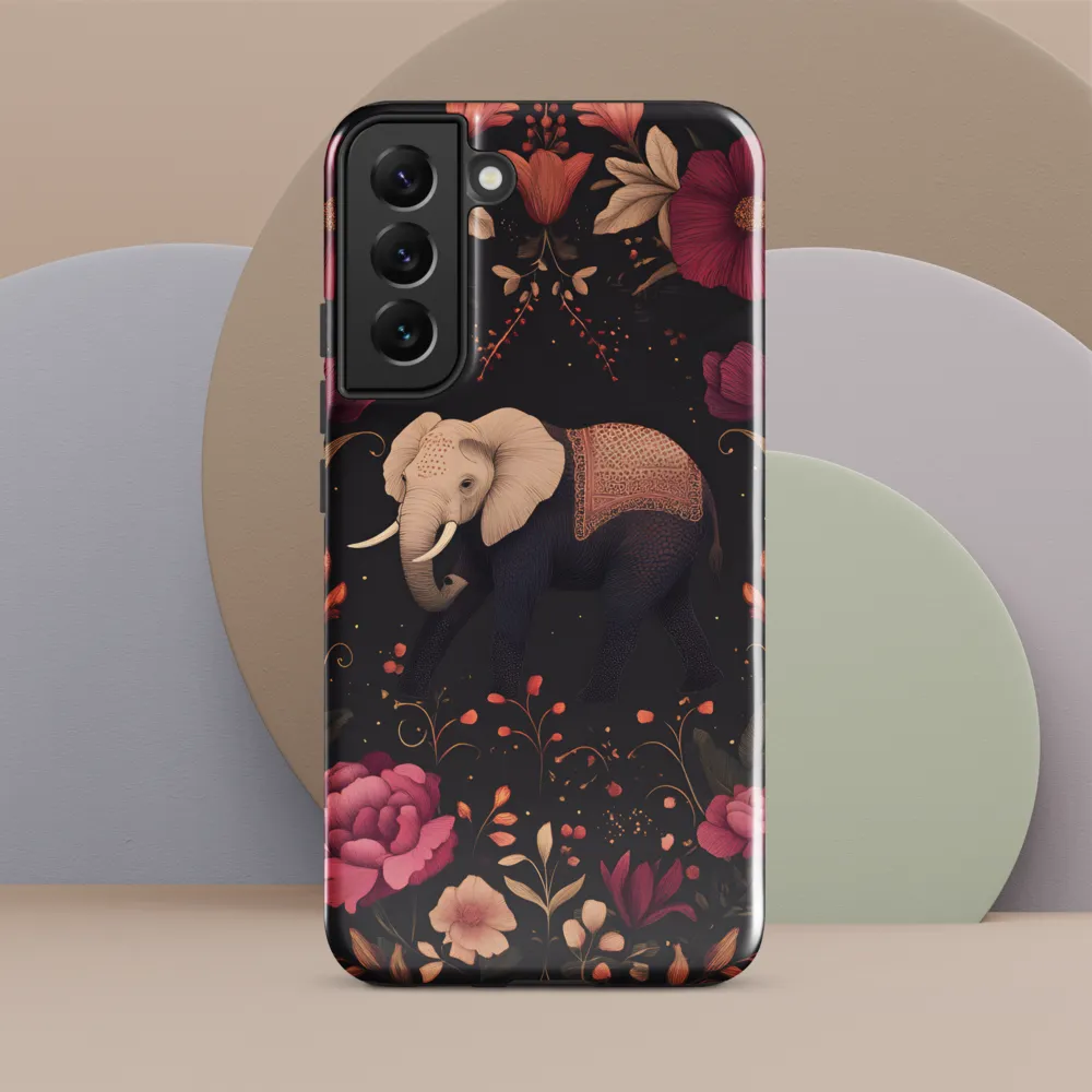 Whispers of the Wild: Elephants and Blooms