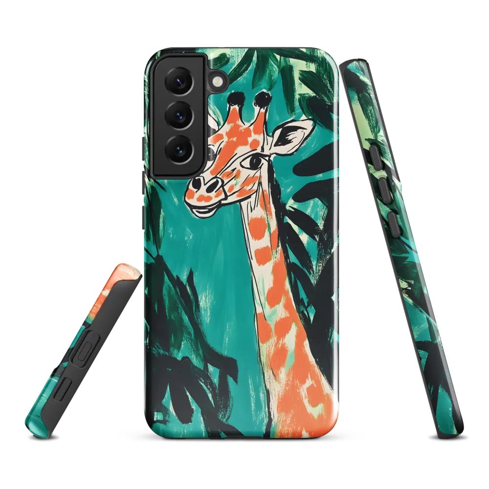 Giraffe in the Teal Canopy