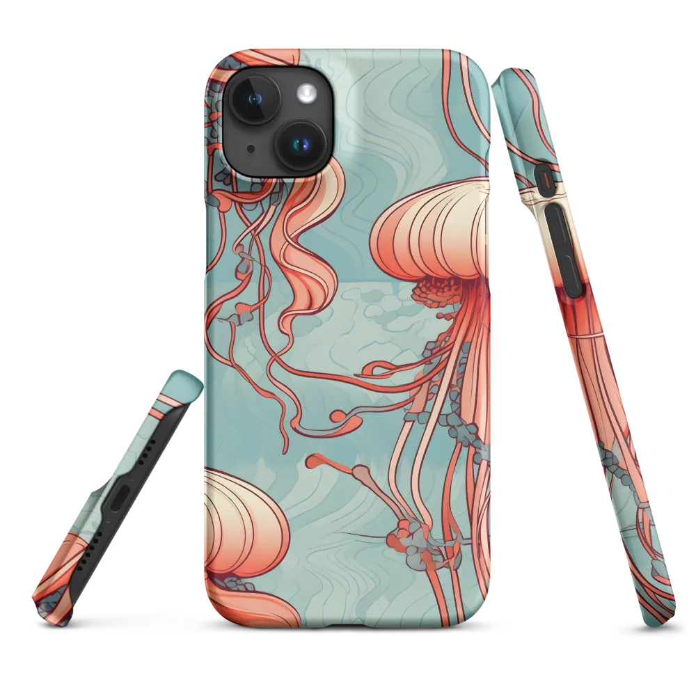 Ethereal Dance of Jellyfish | Phone Case |  15 Plus | Snap Case | Matte