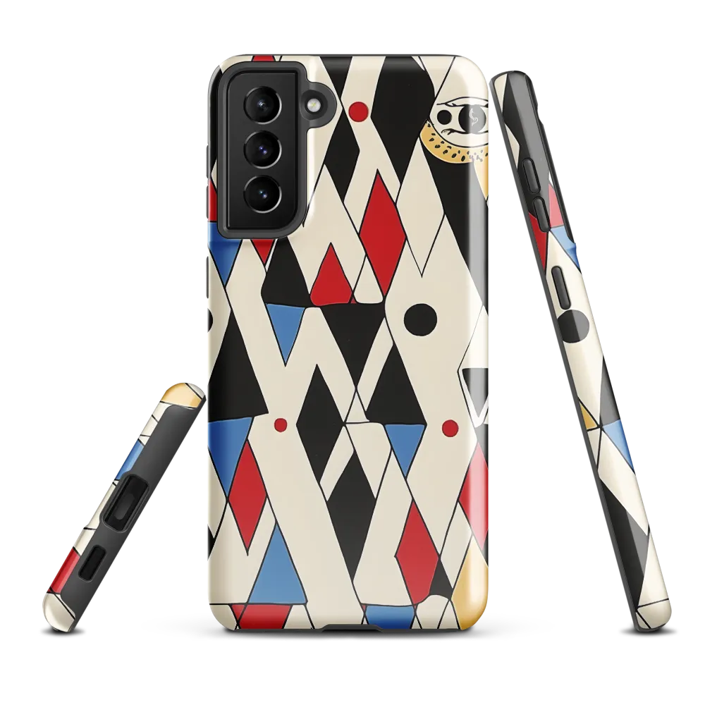 Dynamic Geometric Symphony | Phone Case |  S21 Plus | Tough Case | Glossy