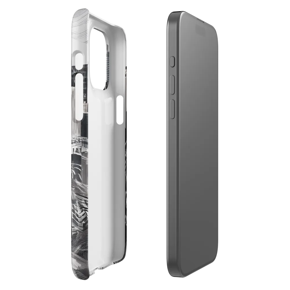 Urban Rhythm in Black and White | Phone Case |  15 Pro Max | Snap Case | Matte