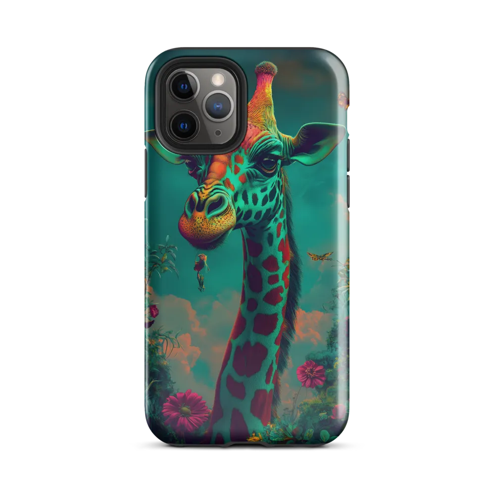 Whimsical Giraffe Among Blossoms | Phone Case |  11 Pro | Tough Case | Glossy