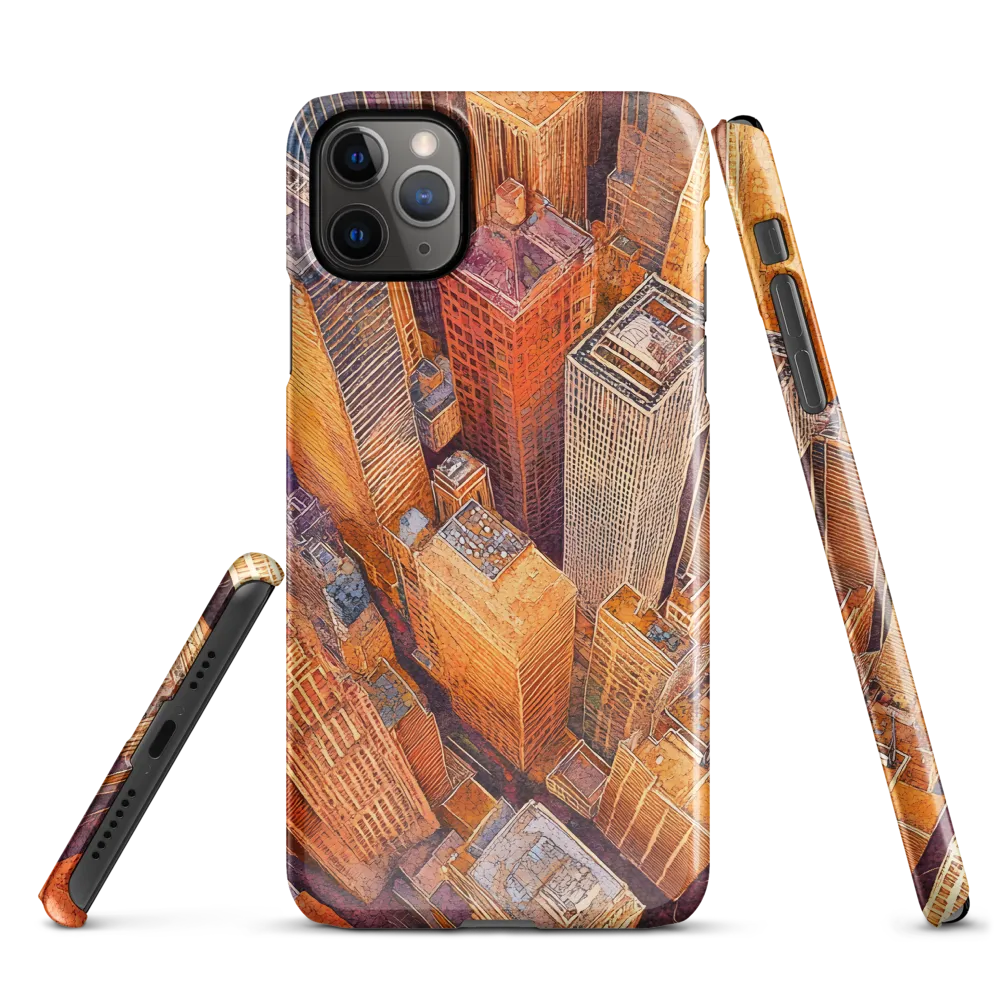 Urban Symphony in Orange and Purple | Phone Case |  11 Pro Max | Snap Case | Glossy