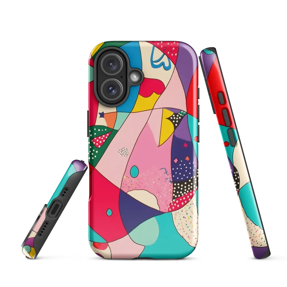 Playful Geometry in Color | Phone Case |  16 | Tough Case | Glossy