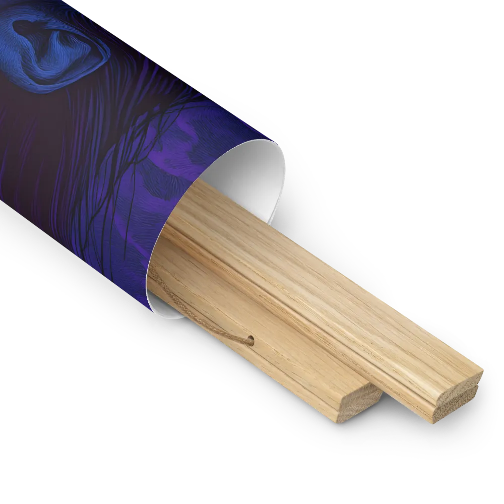 Echoes of Anguish | Poster With Oak Wood Hanger | 16″×16″