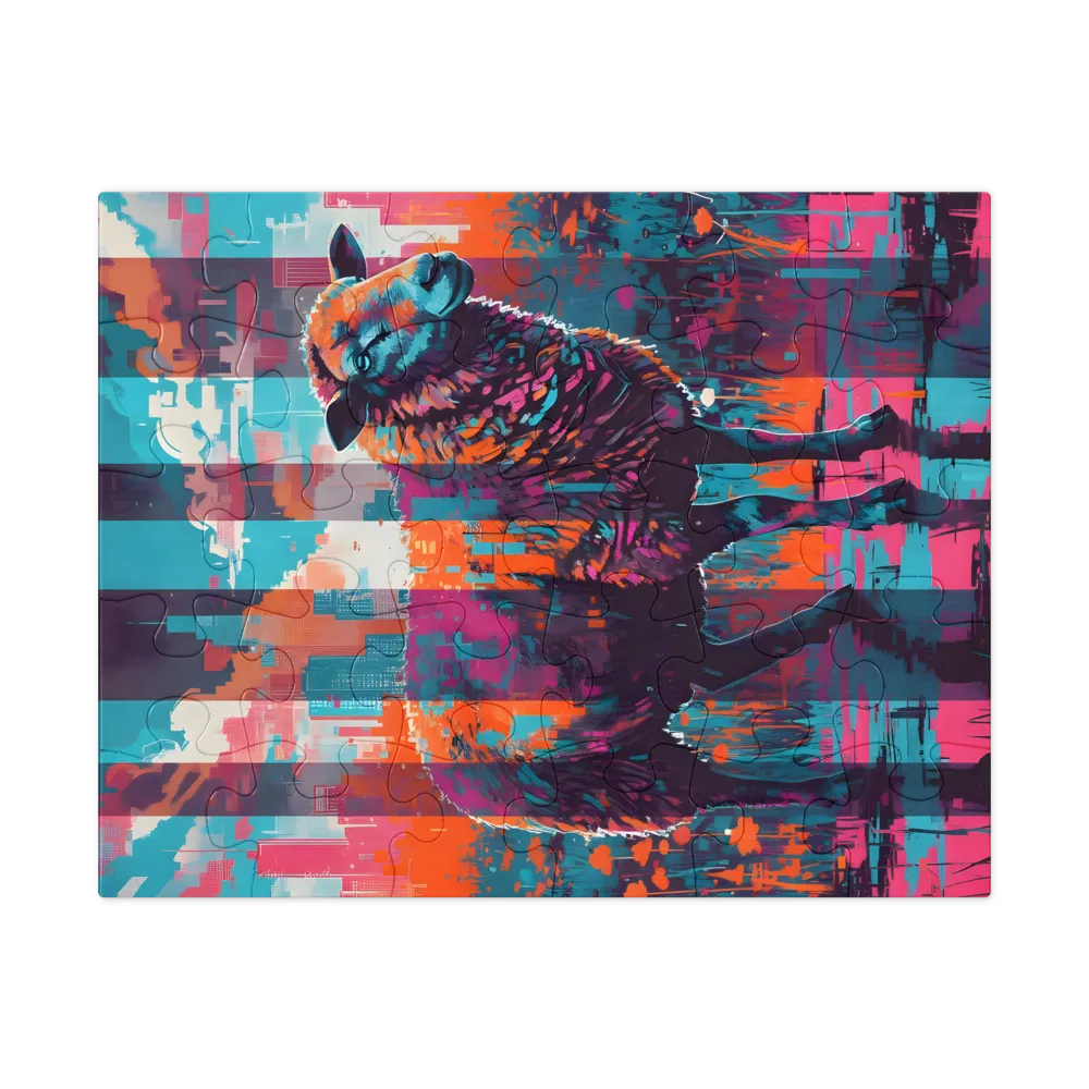 Neon Pasture 
 Jigsaw Puzzle in Tin Box