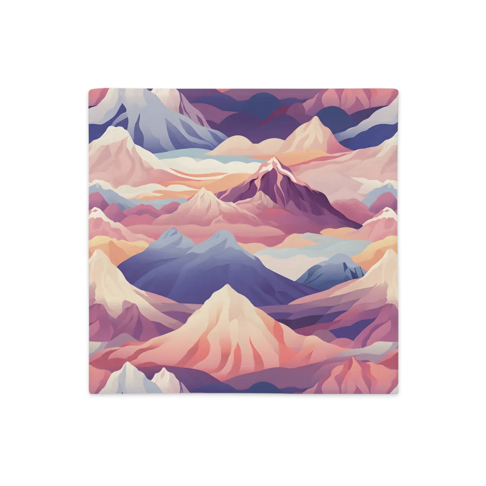 Ethereal Mountain Symphony | Pillow Case | 18″×18″