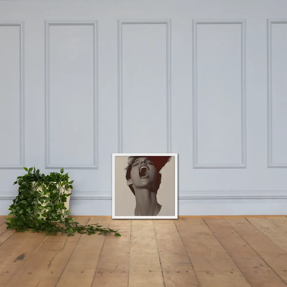 Echoes of Emotion | Poster with White Frame | 18″×18″