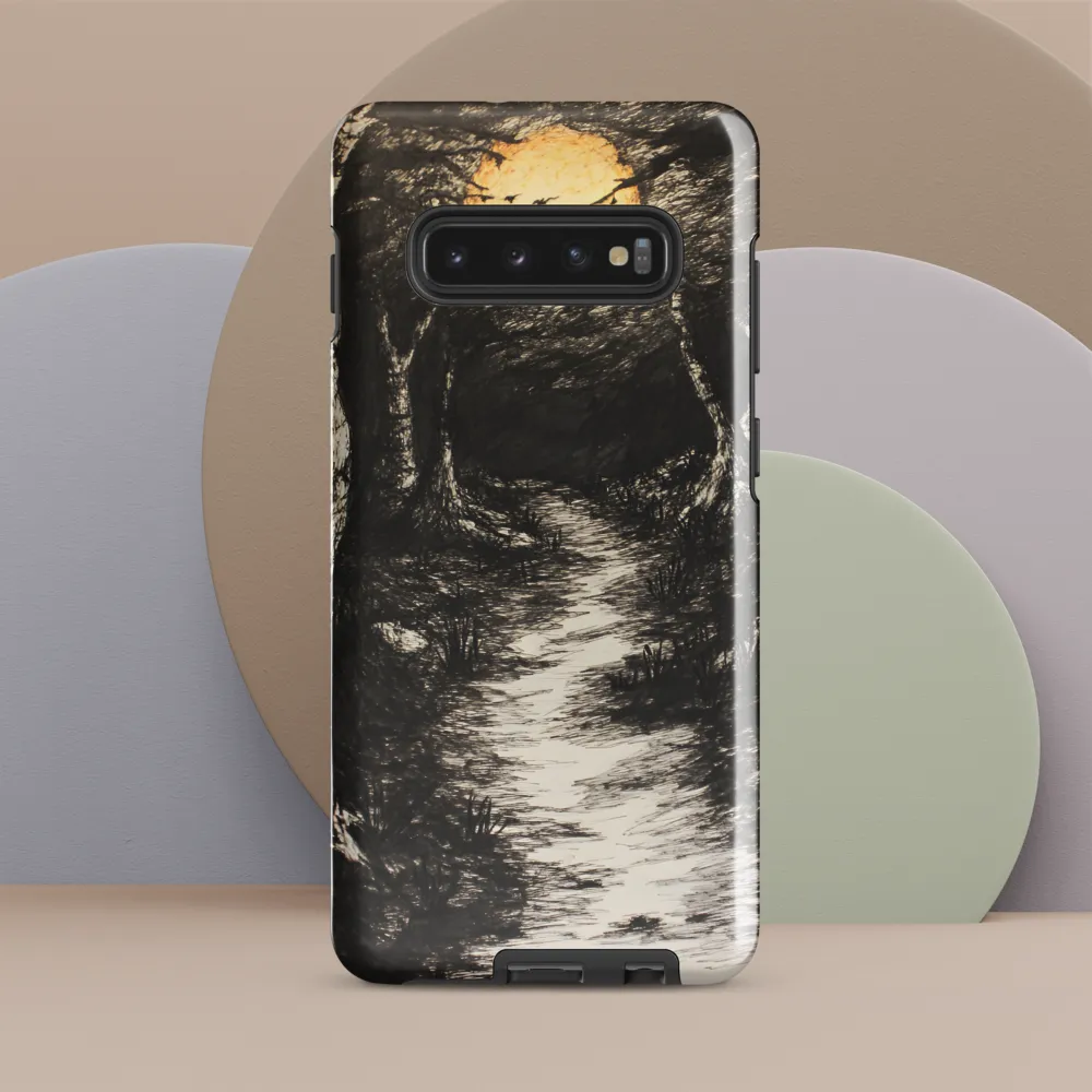 Moonlit Path Through the Enigmatic Forest | Phone Case |  S10 Plus | Tough Case | Glossy