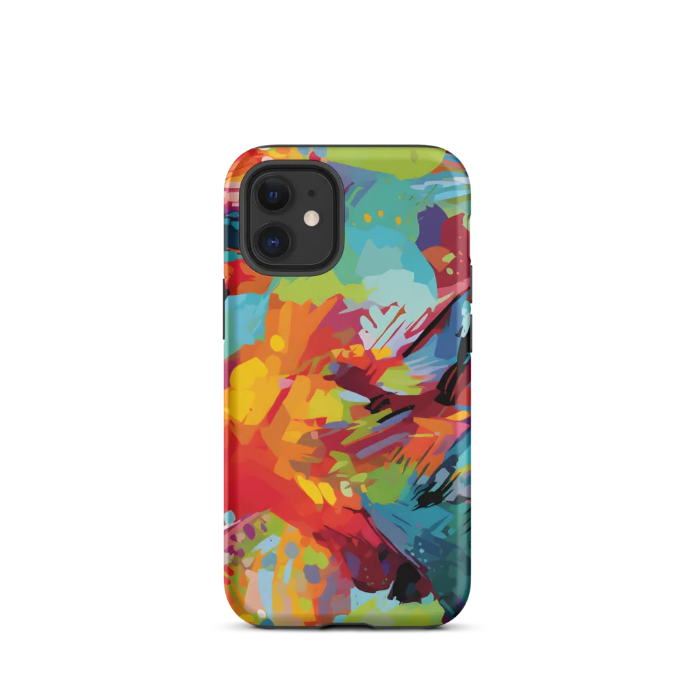 Colorful Lizard: An Abstract Adventure | Phone Case |  12 mini | Tough Case | Matte