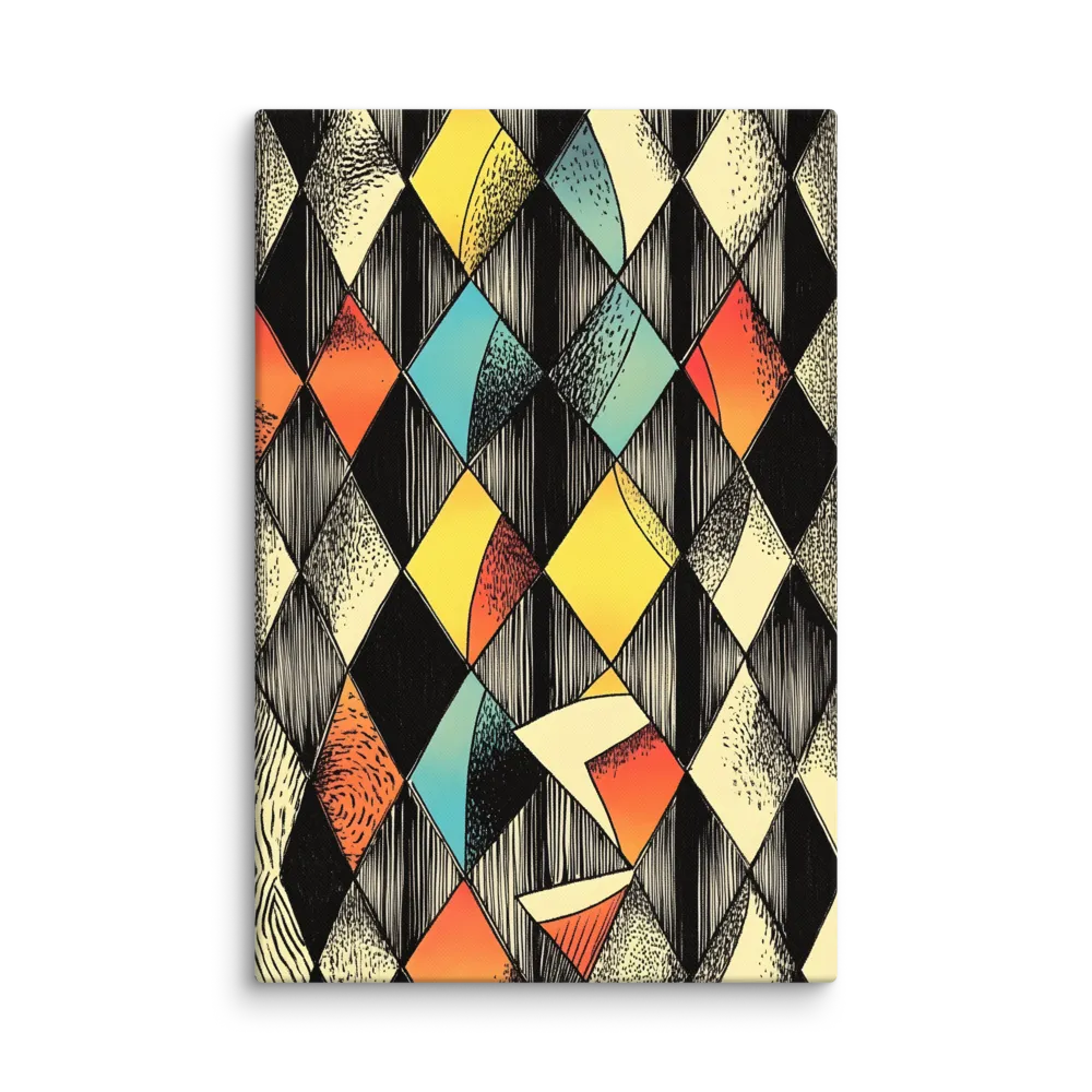 Dynamic Geometric Abstraction | Canvas | 32″×48″