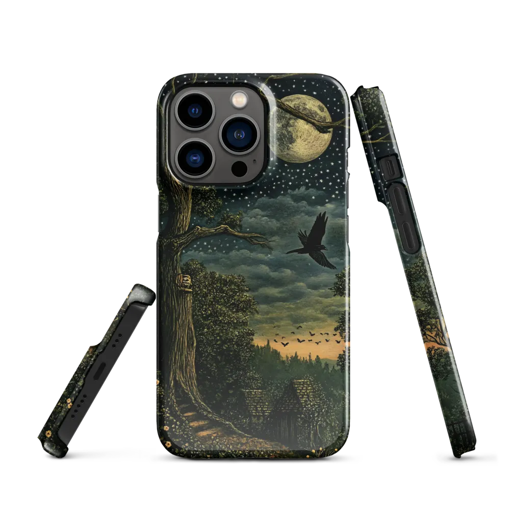 Mystical Nightscape Under the Full Moon | Phone Case |  13 Pro | Snap Case | Glossy