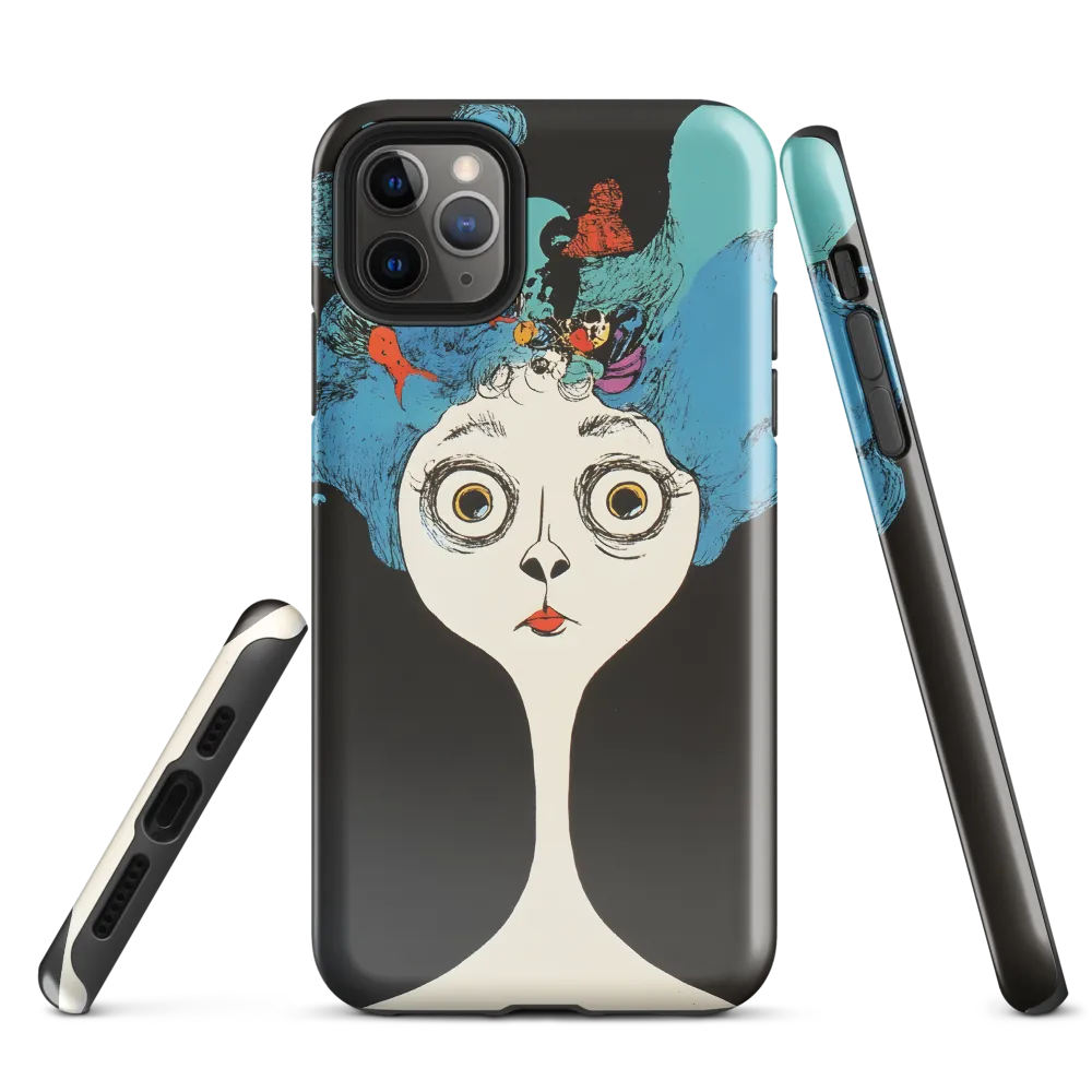 Whimsical Hairscape | Phone Case |  11 Pro Max | Tough Case | Glossy