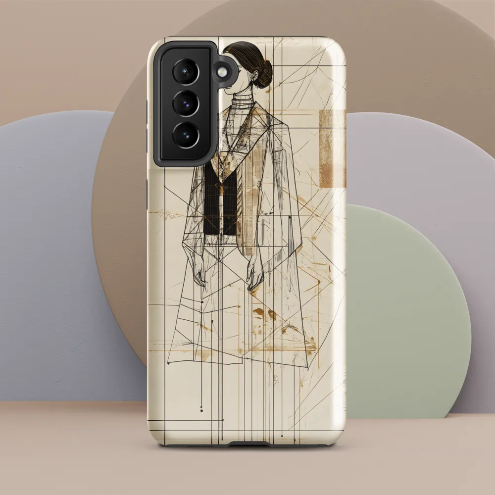 Elegance in Lines | Phone Case |  S21 Plus | Tough Case | Glossy