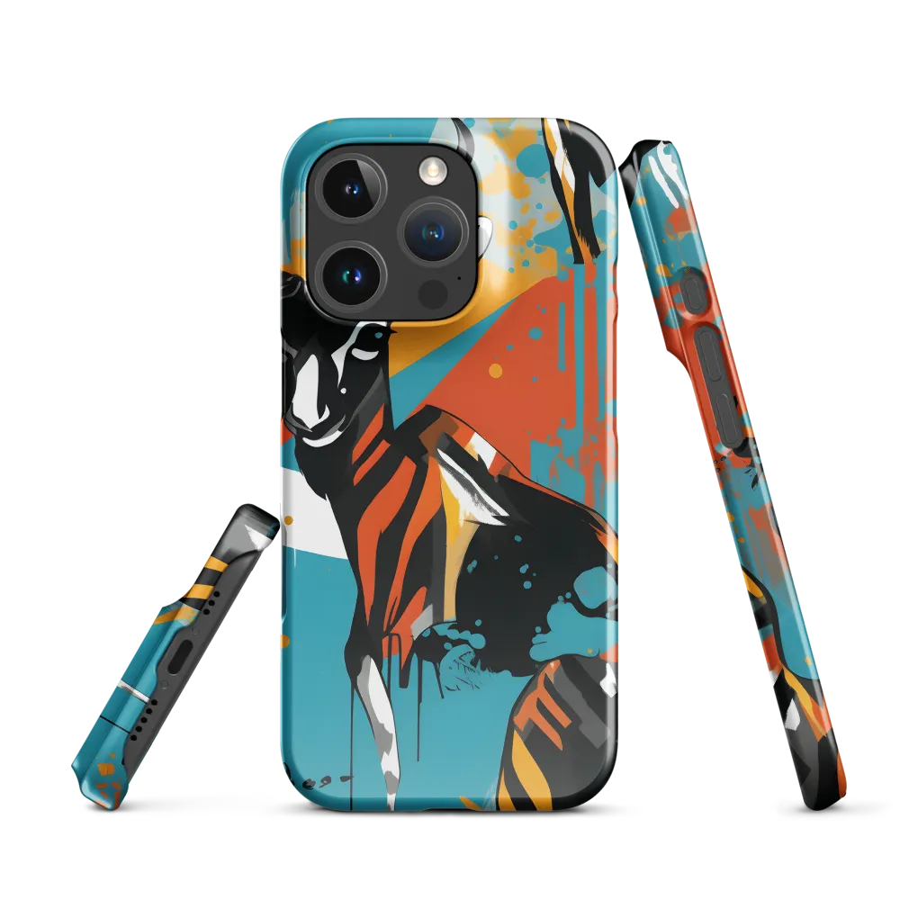 Dynamic Antelope in Vivid Abstract