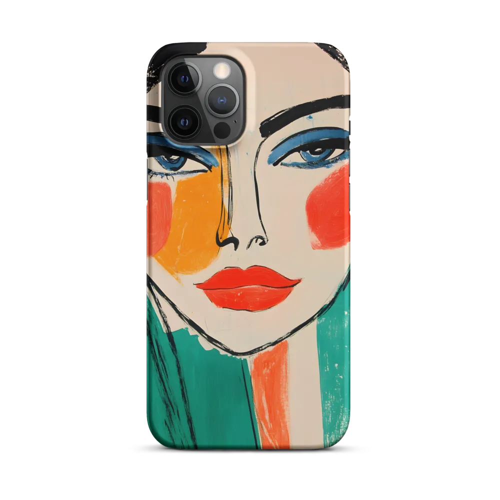 Vivid Portrait of a Modern Muse | Phone Case |  12 Pro Max | Snap Case | Matte