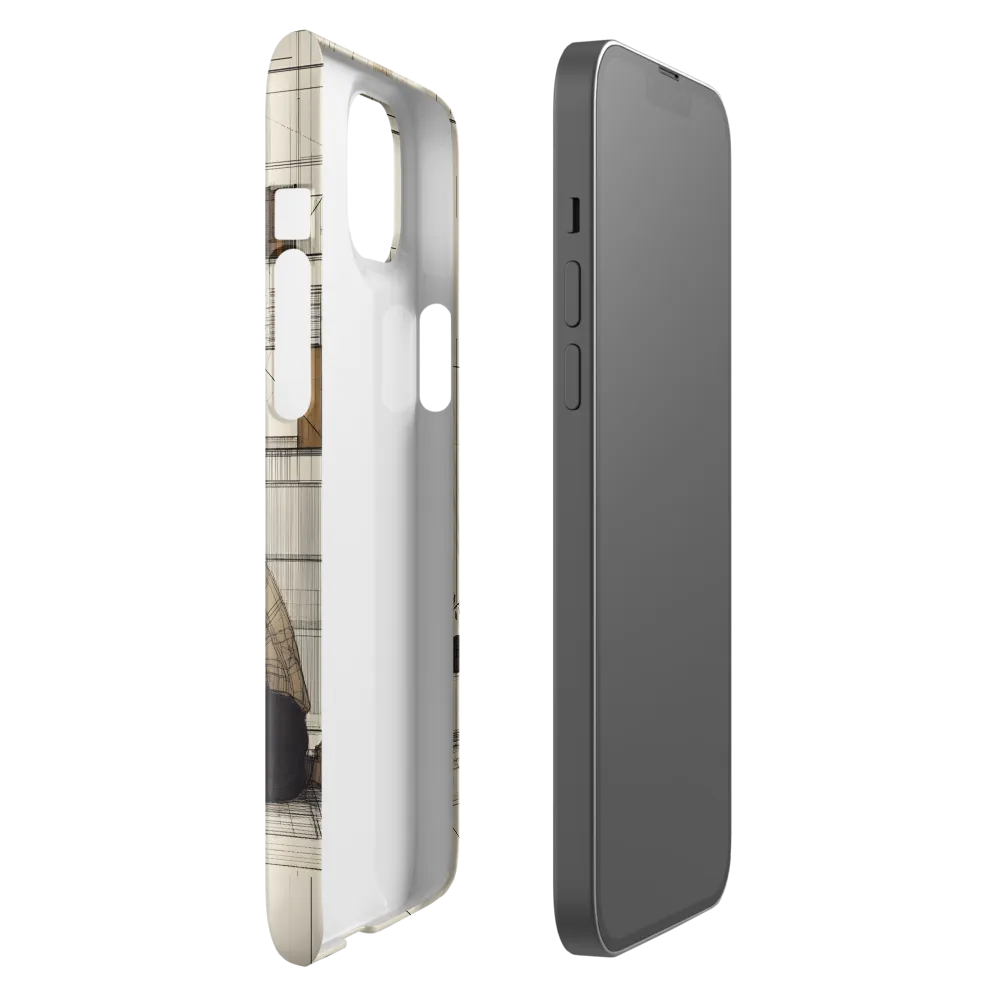 Quiet Reflections in Line | Phone Case |  14 Plus | Snap Case | Glossy