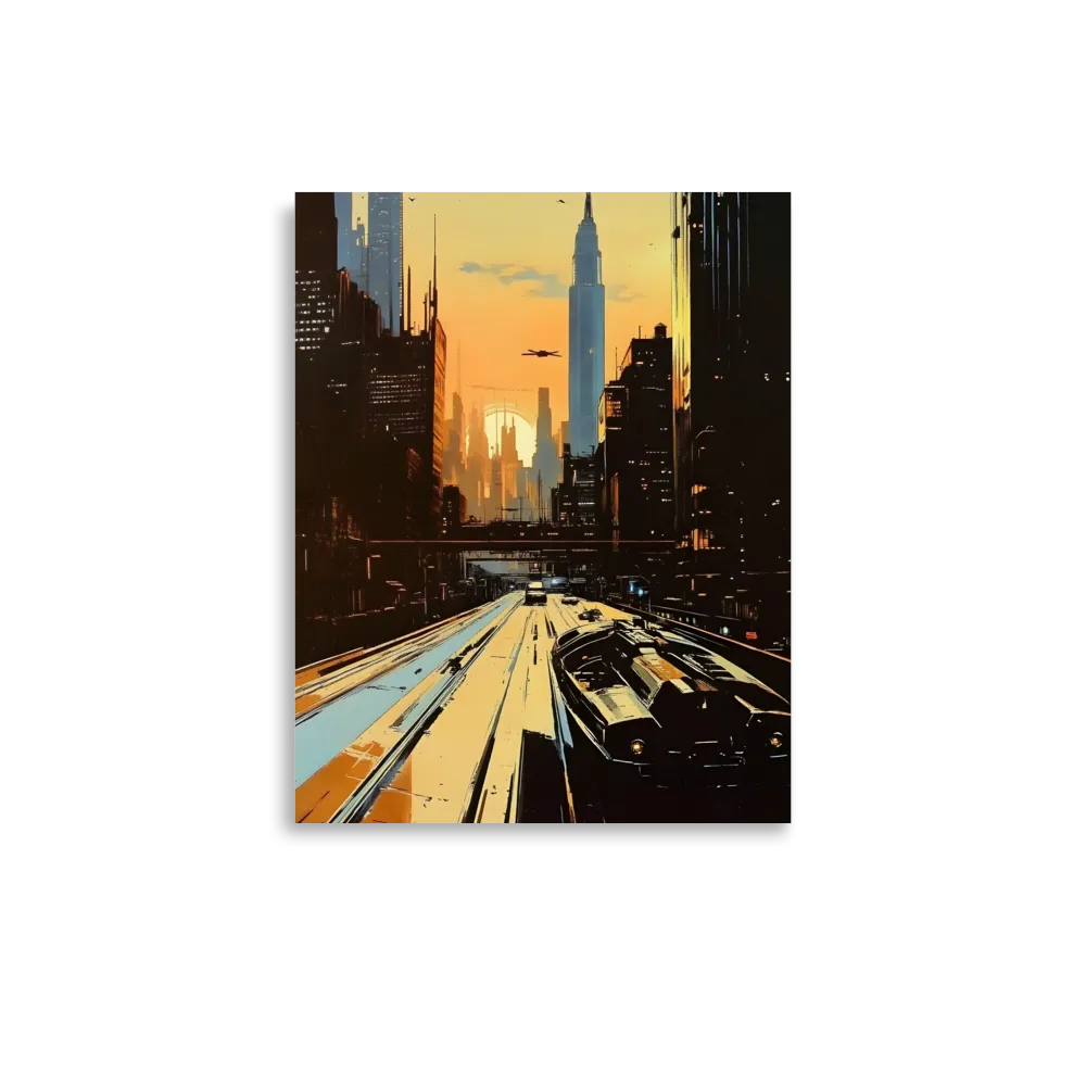 Metro Nexus: A Futuristic Cityscape | Poster | 11″×14″