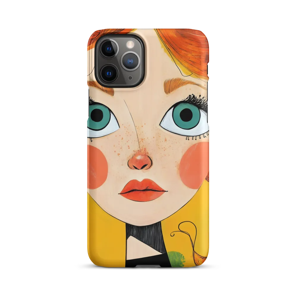 Whimsical Portrait of a Girl | Phone Case |  11 Pro | Snap Case | Matte